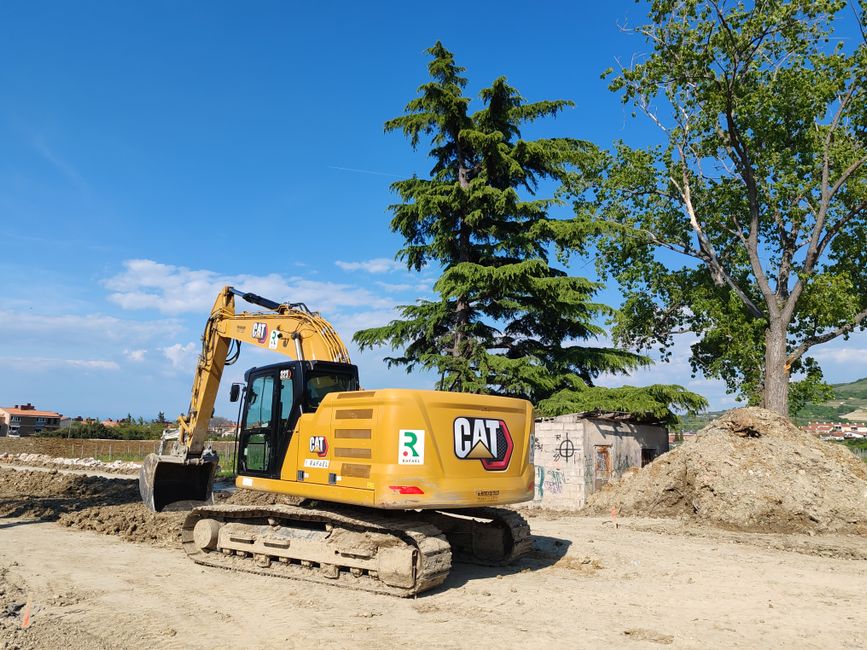 Septic system excavation